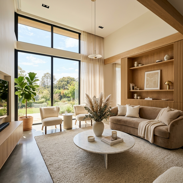 Luxury living room interior